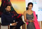 Ranveer Singh and Deepika Padukone at Ram-Leela press meet in New Delhi on 7th Nov 2013